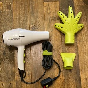 DevaCurl DevaDryer with Green Diffuser and Nozzle